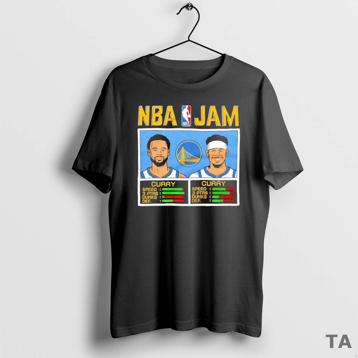 Top Nba Jam Golden State Warriors Stephen Curry And Seth Curry T Shirt Sweater