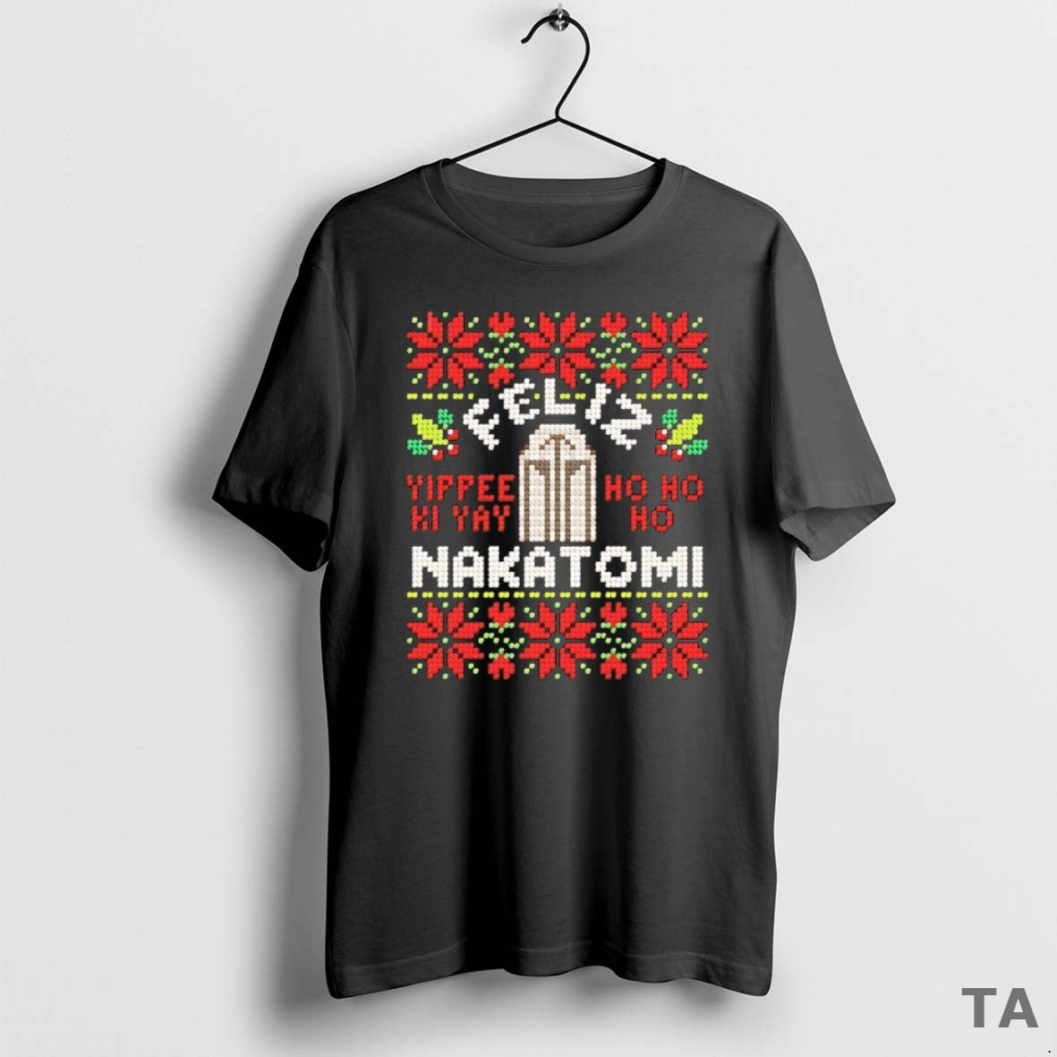 Top Nakatomi Plaza Die Hard Yippee Ki Yay Ho Ho Ho Ugly Christmas