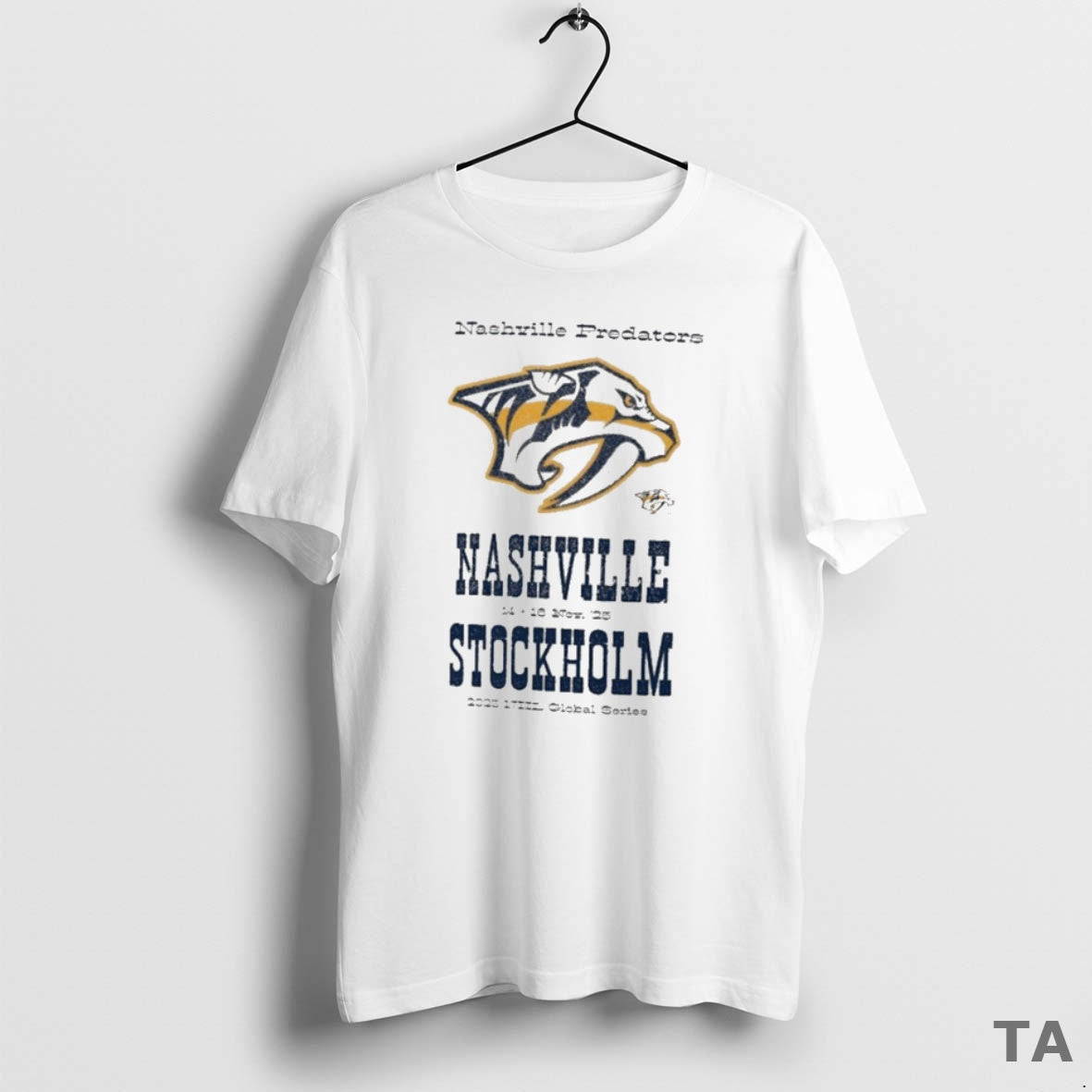 Top Nashville Predators 2025 Nhl Global Series Hometown To Stockholm Legacy T Shirt Sweater