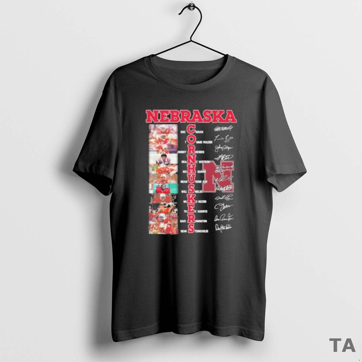Top Nebraska Cornhuskers Football Legends Players Signatures T Shirt Sweater