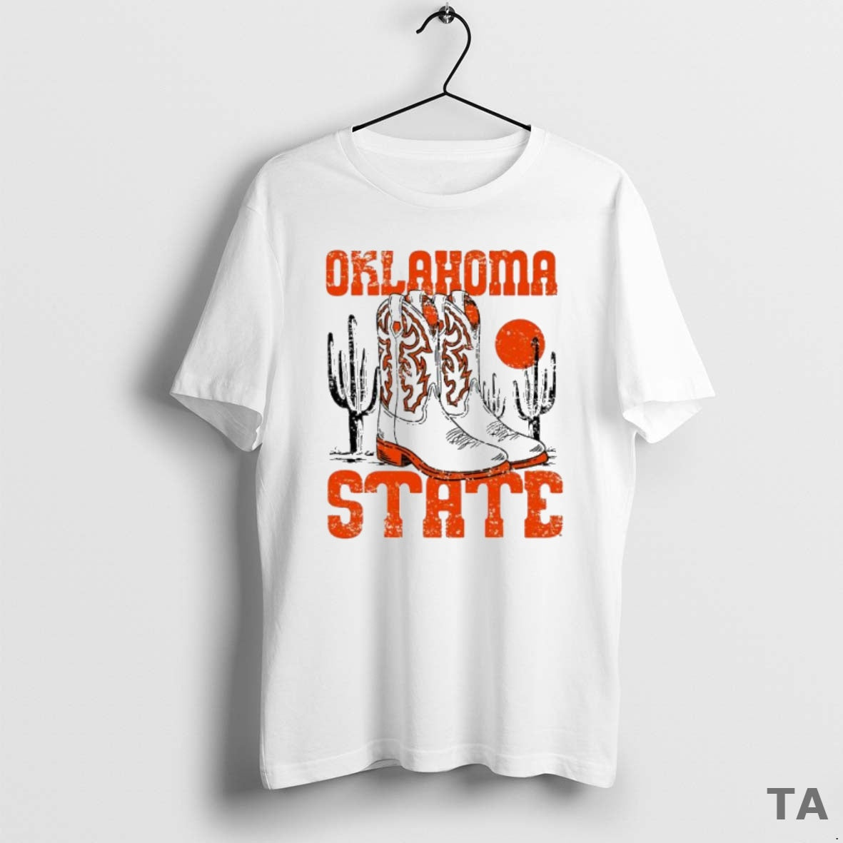 Top Oklahoma State University Boots Vintage T Shirt Sweater