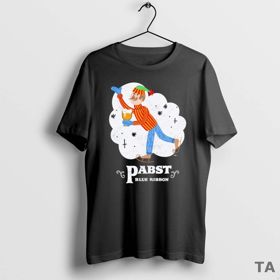 Top Pabst Blue Ribbon Holiday Vintage T Shirt Sweater