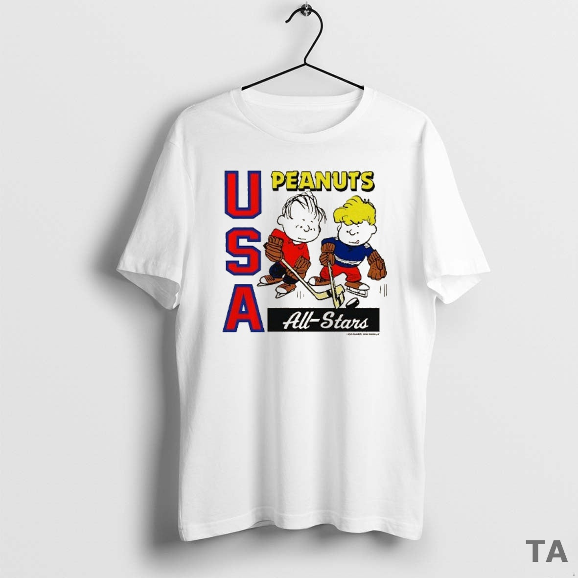 Top Peanuts X Usa Hockey All Stars T Shirt Sweater