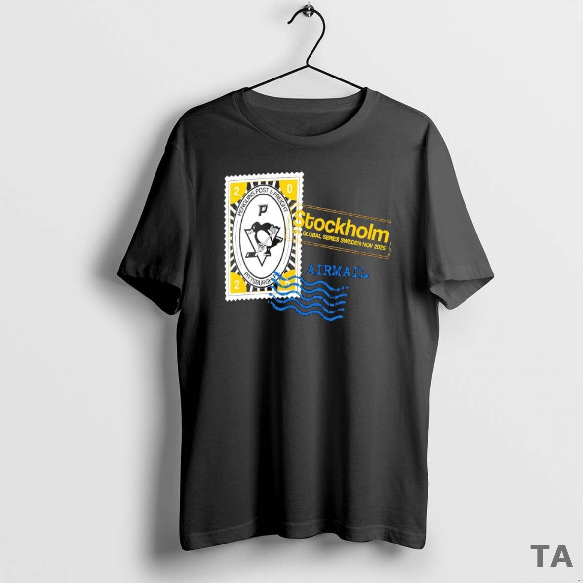 Top Pittsburgh Penguins 2025 Nhl Global Series Hometown To Stockholm Legacy T Shirt Sweater