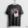 Top Santa Meowy Christmas T Shirt Sweater