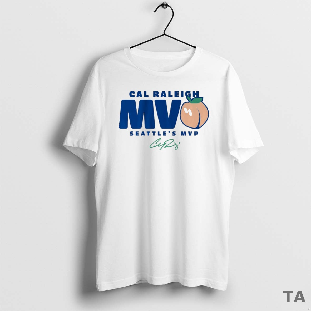 Top Seattle Mariners Cal Raleigh Seattles Mvpeach Signature Circle T Shirt Sweater