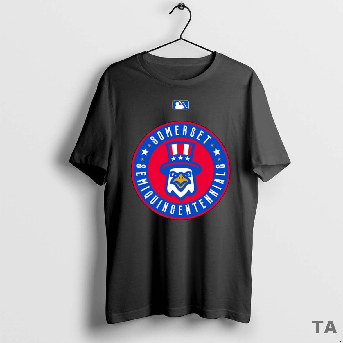 Top Somerset Patriots Semiquincentennial Logo T Shirt Sweater