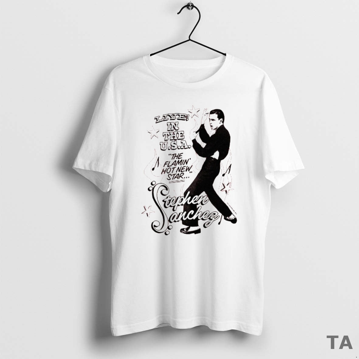 Top Stephen Sanchez Live In The Usa The Flamin Hot New Star T Shirt Sweater