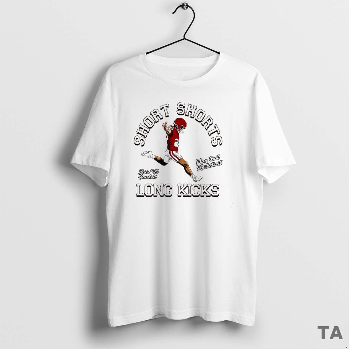 Top Tate Sandell Short Shorts Long Kicks T Shirt Sweater