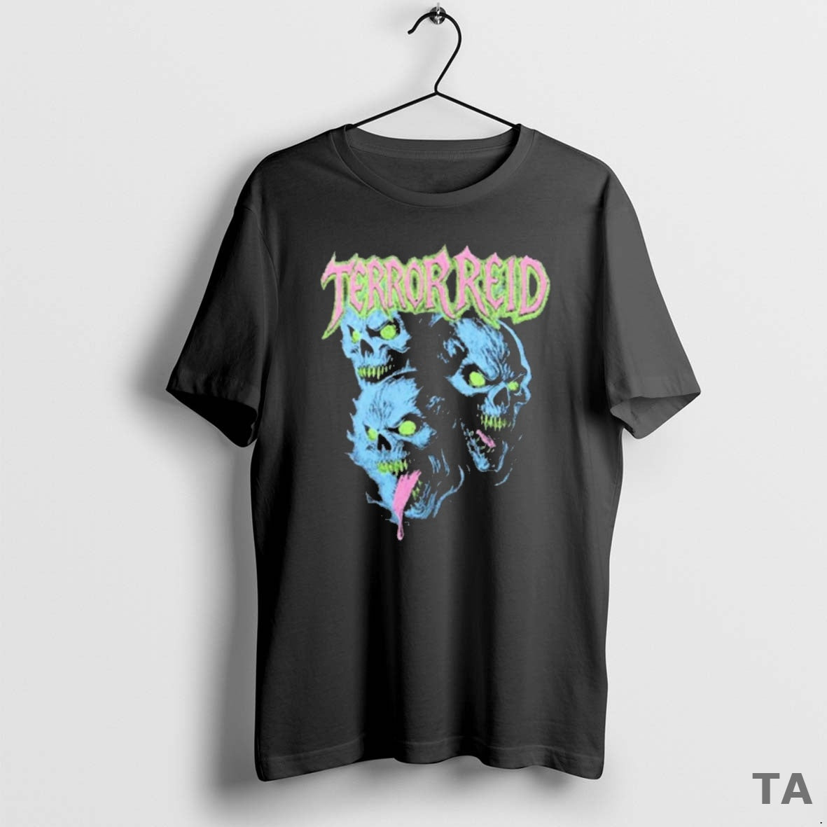 Top Terror Reid 3 Headed Skull 2025 T Shirt Sweater