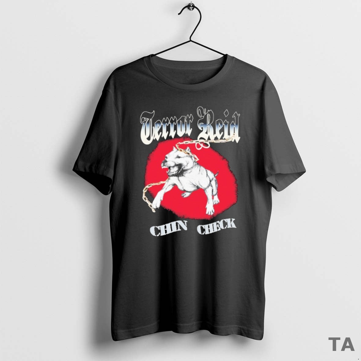 Top Terror Reid Chin Check T Shirt Sweater