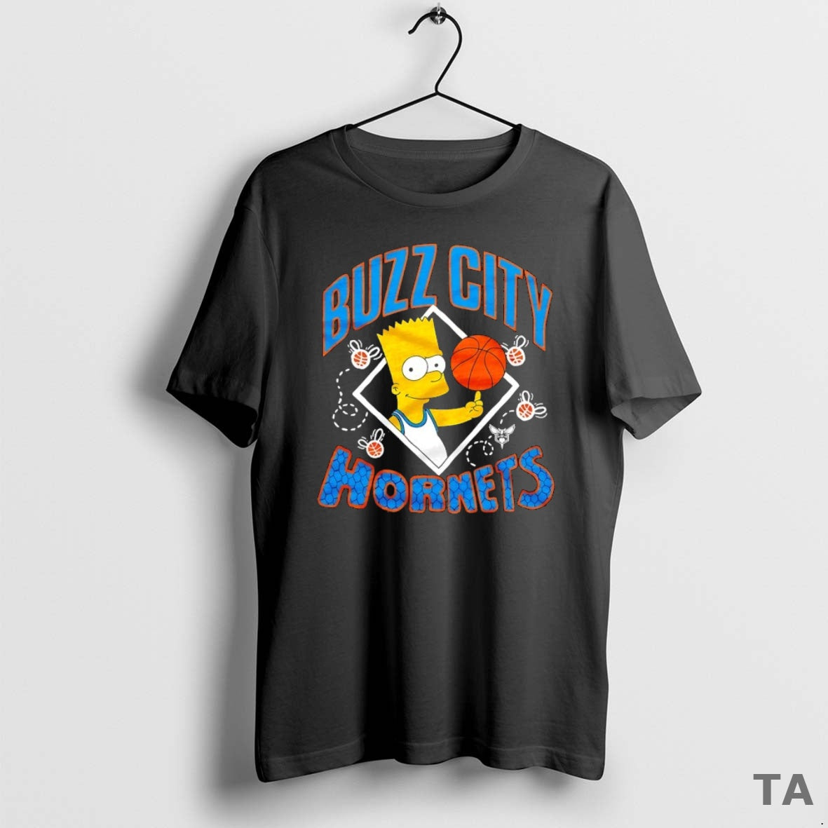 Top The Bart Simpson X Charlotte Hornets Nba Mashup T Shirt Sweater