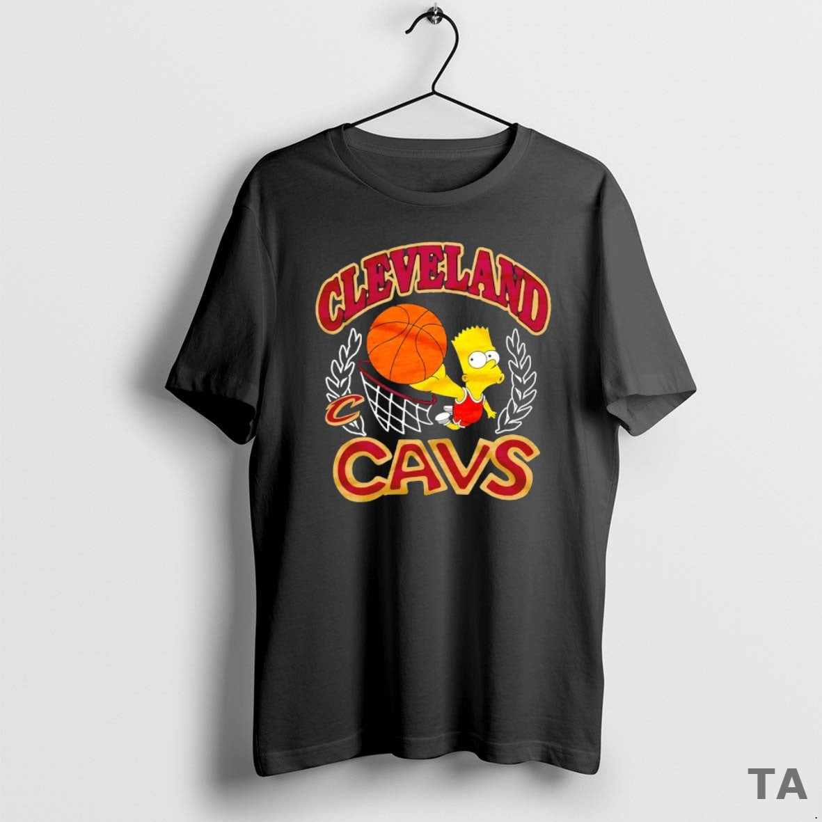 Top The Bart Simpson X Cleveland Cavaliers Nba Mashup T Shirt Sweater