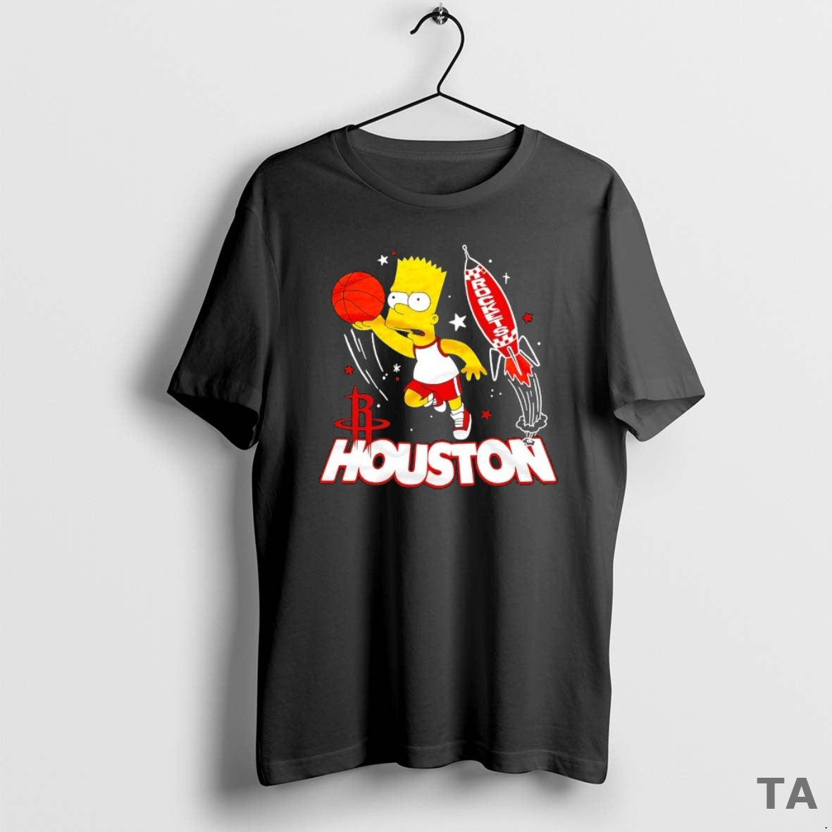 Top The Bart Simpson X Houston Rockets Nba Mashup T Shirt Sweater