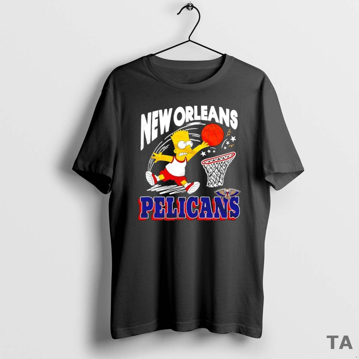Top The Bart Simpson X New Orleans Pelicans Nba Mashup T Shirt Sweater