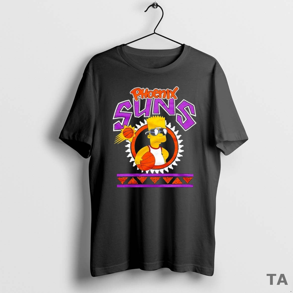 Top The Bart Simpson X Phoenix Suns Nba Mashup T Shirt Sweater