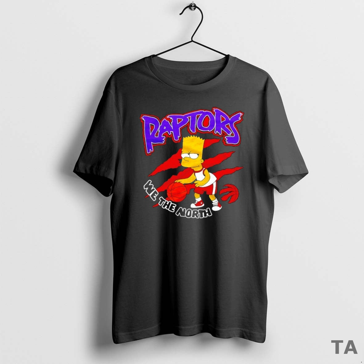 Top The Bart Simpson X Toronto Raptors Nba Mashup T Shirt Sweater