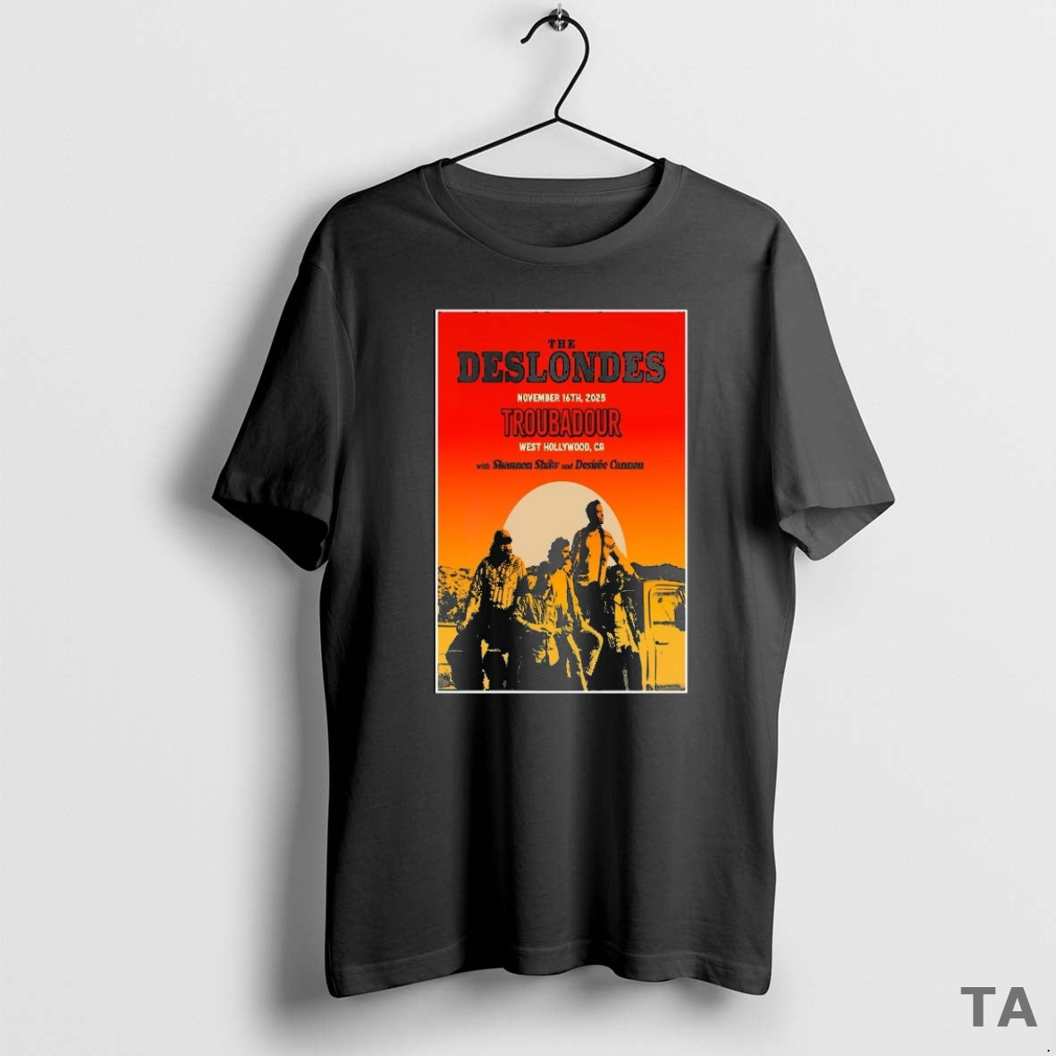 Top The Deslondes West Hollywood Ca November 16 2025 Concert T Shirt Sweater