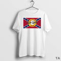 Top The Johnny Band Van Zant Flag Of The Confederate Circle T Shirt Sweater