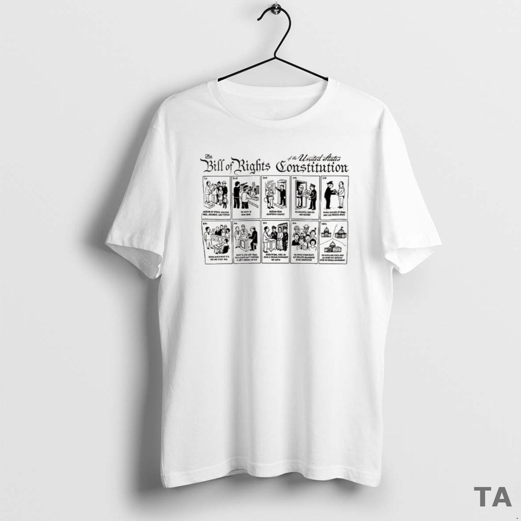 Top The Bill Of Rights The United States Constitution Illustrated Ringer T Shirt Sweater