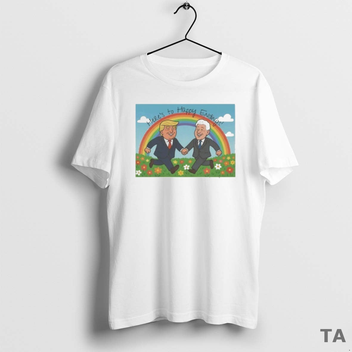 Top Trump And Bill Clinton Happy Endings Blowing Bubba T Shirt Sweater
