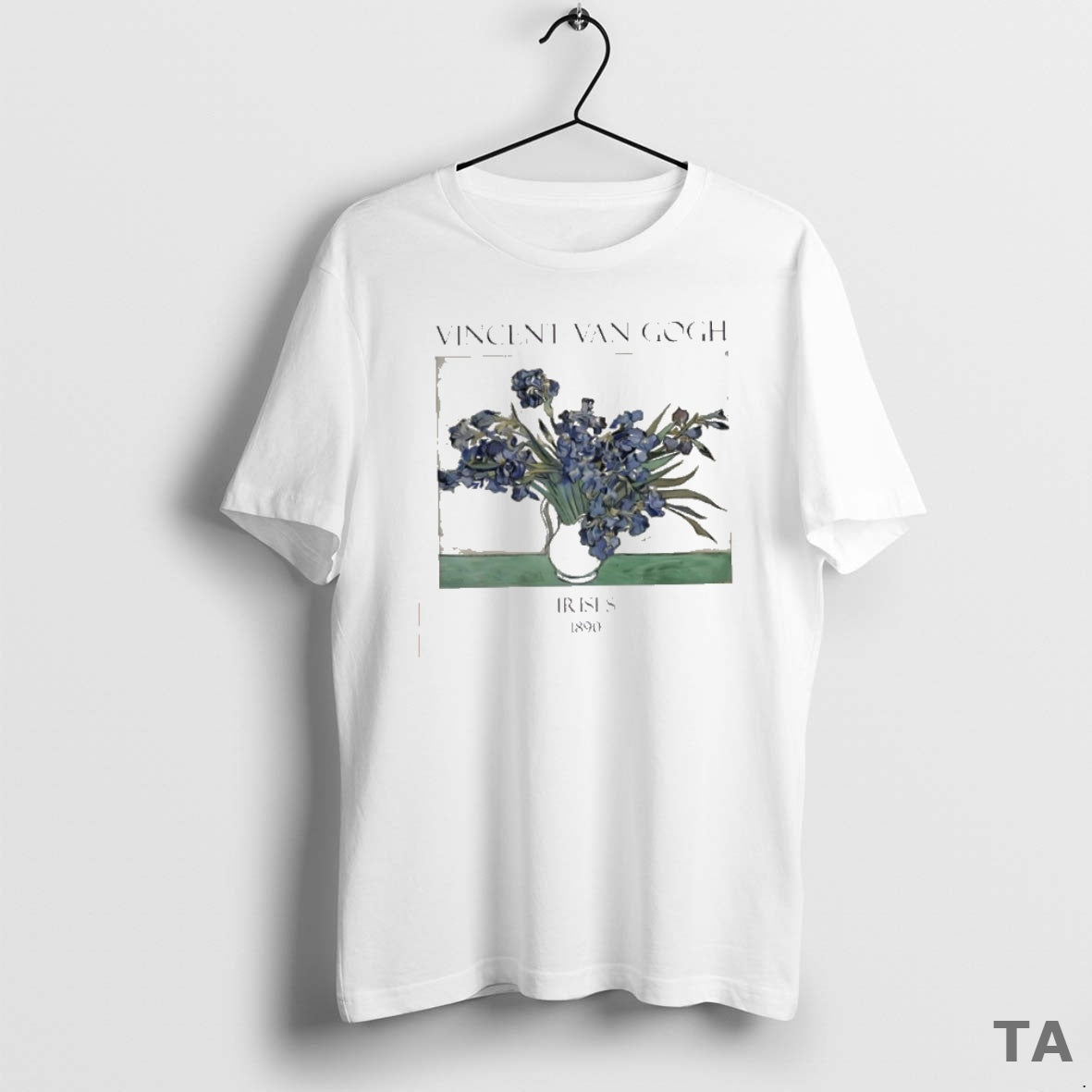 Top Vincent Van Gogh Irises 1890 T Shirt Sweater