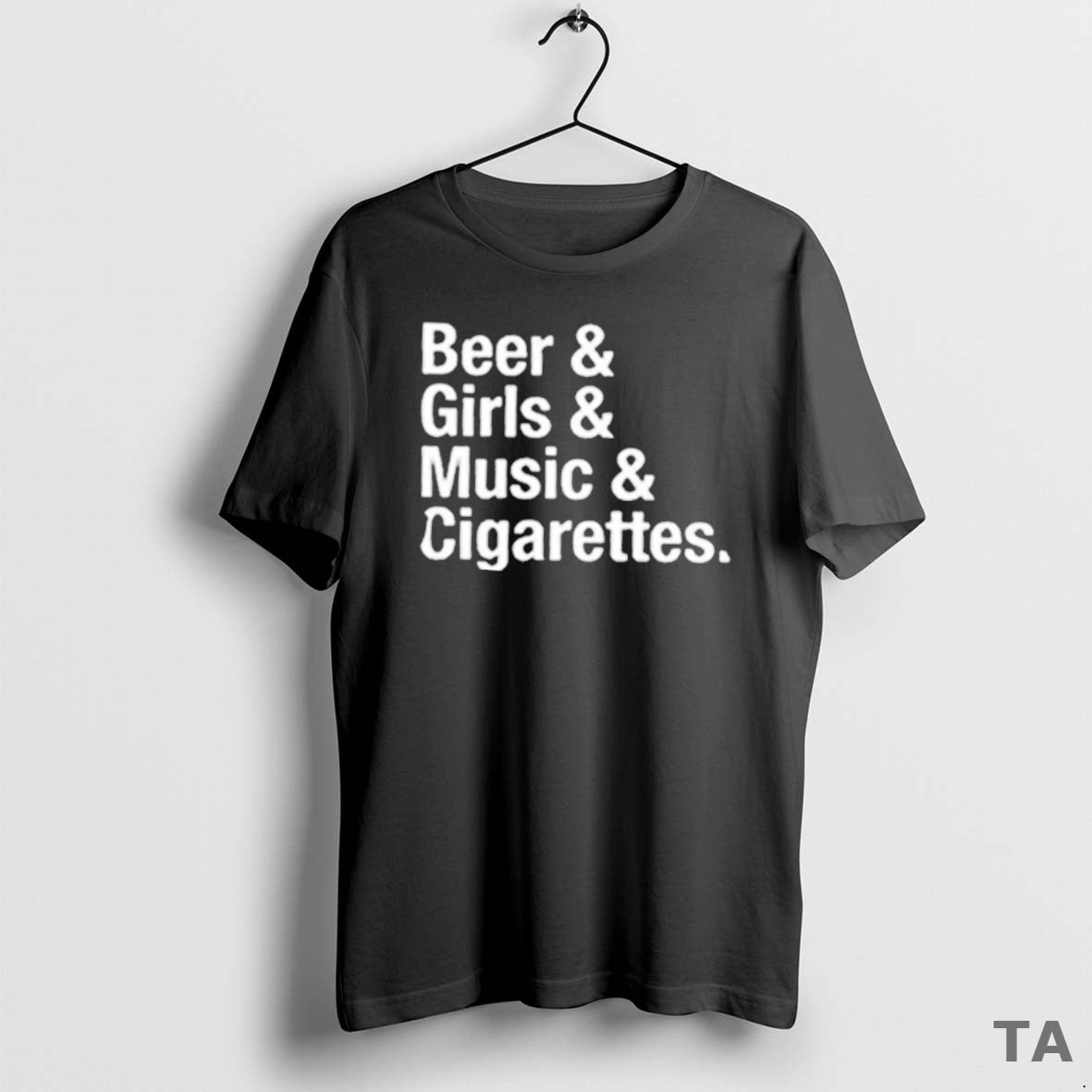Top Will Mahony Beer Girls Music And Cigarettes T Shirt Sweater