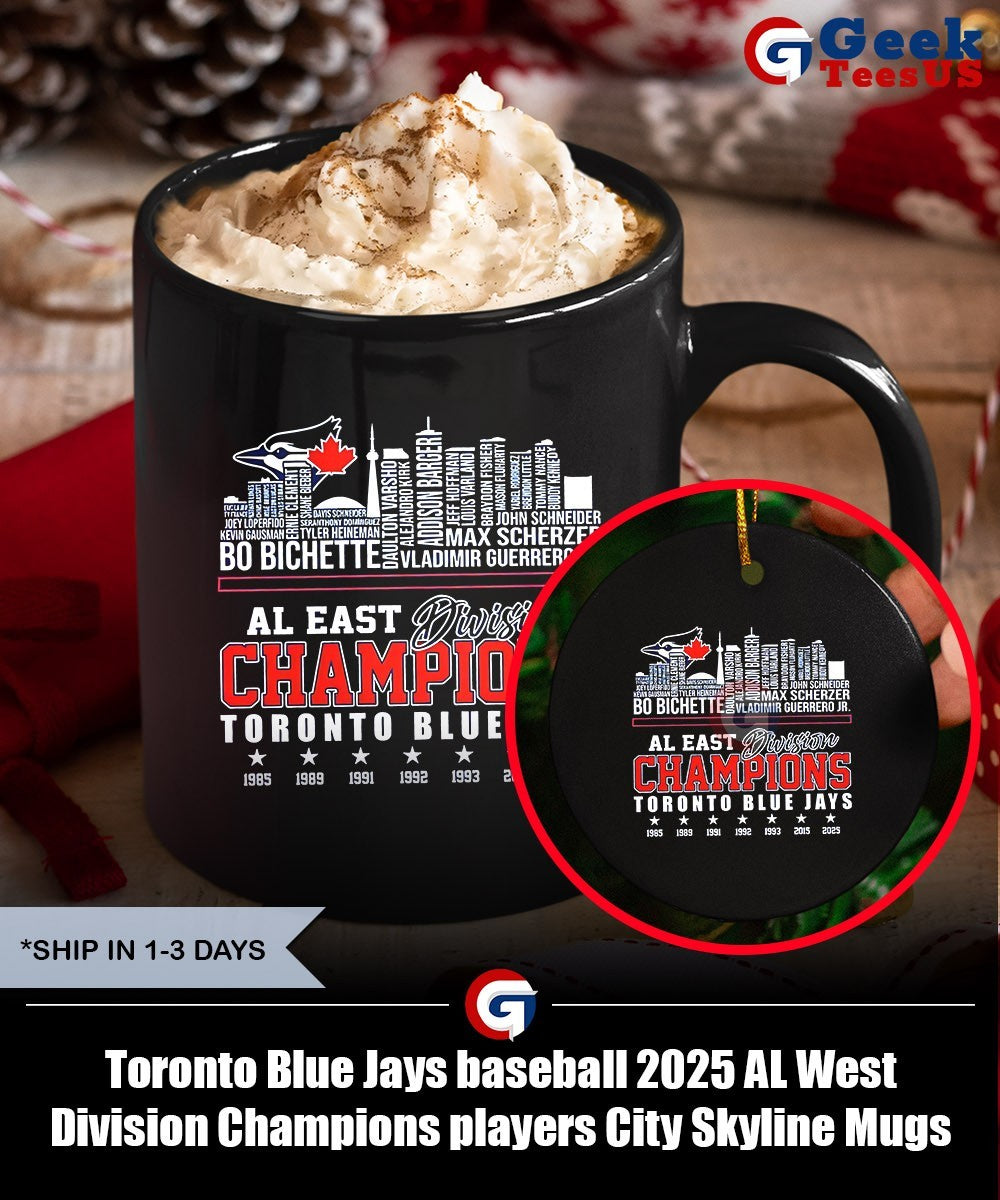 Toronto Blue Jays baseball 2025 AL West Division Champions players City Skyline shirt Unisex , , , Long Sleeve Tee