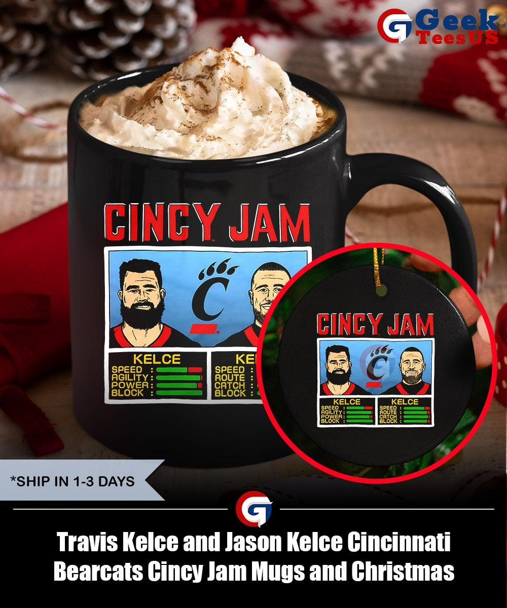 Travis Kelce and Jason Kelce Cincinnati Bearcats Cincy Jam shirt Unisex , , , Long Sleeve Tee