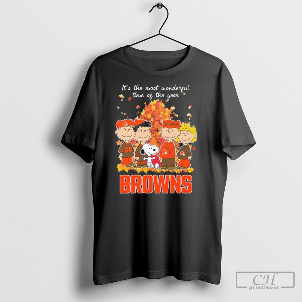 Trending Cleveland Browns And Peanuts Character Its The Most Wonderful Time Of The Year