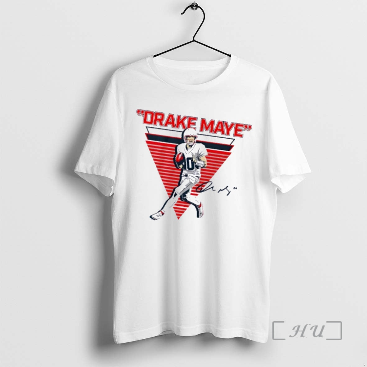 Trending Drake Maye New England Patriots Football Retro Signature