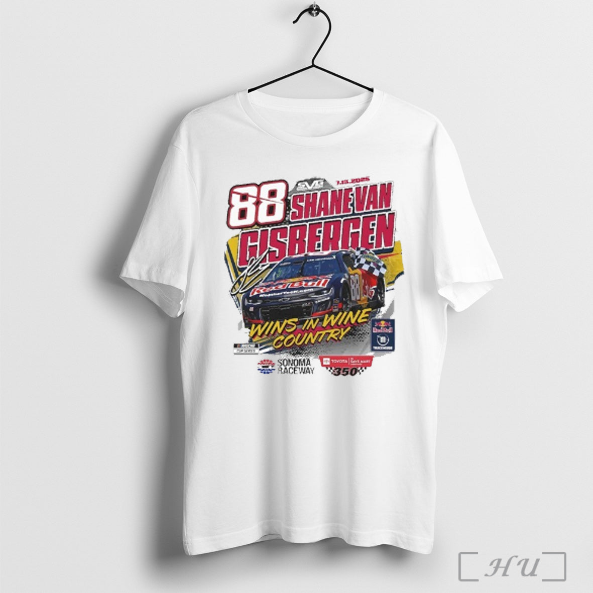 Trending Shane Van Gisbergen Checkered Flag Sports 2025 Toyota Savemart 350 Race Wins The Wine