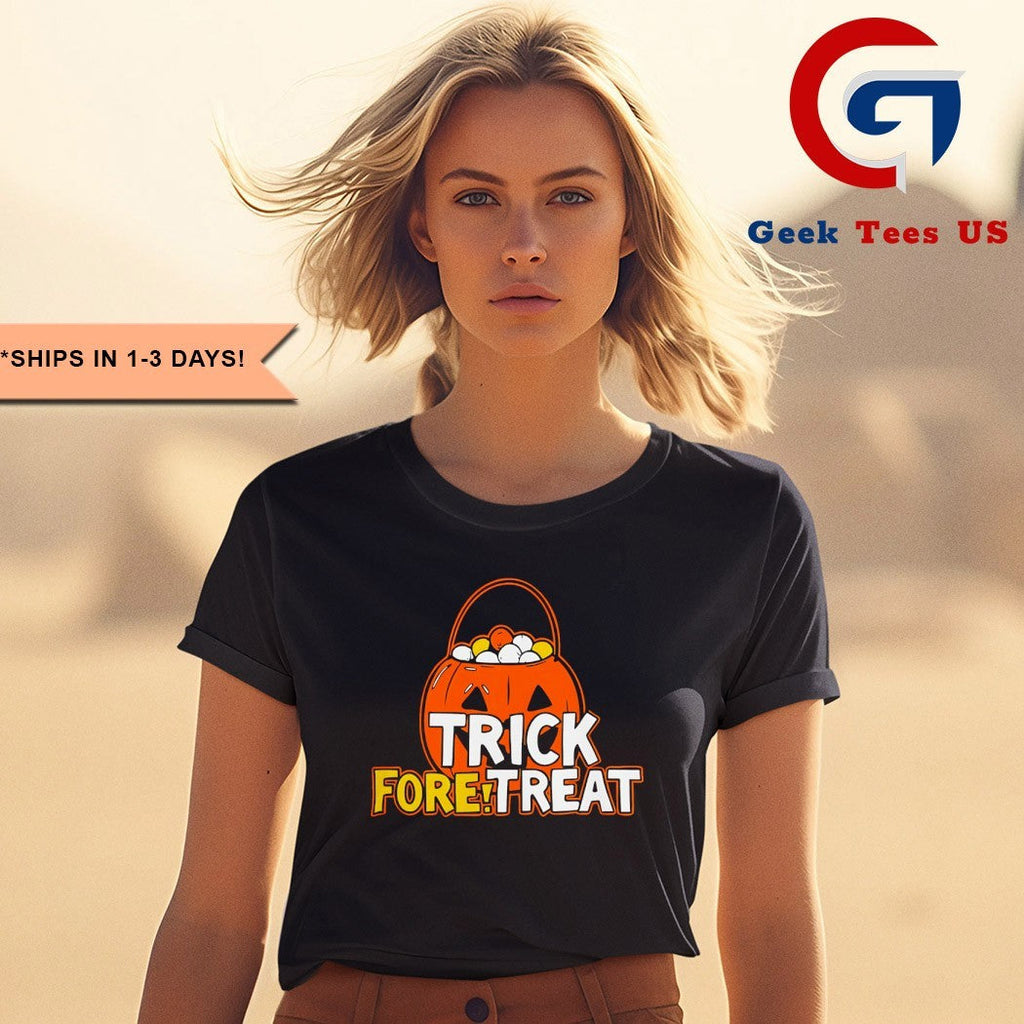 Trick Fore Treat Halloween 2025 shirt Unisex , , , Long Sleeve Tee