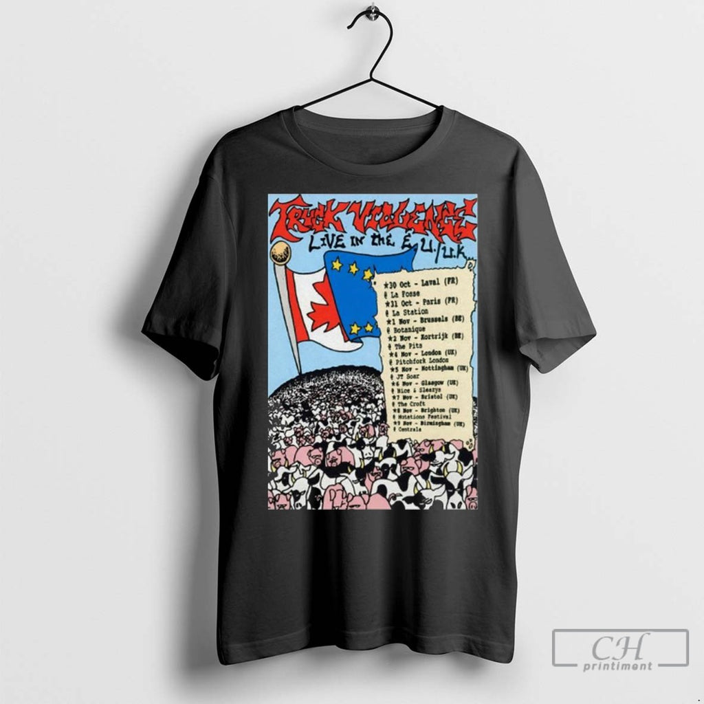 Truck Violence Eu Uk Tour 2025 Long Sleve T Shirt Jpg