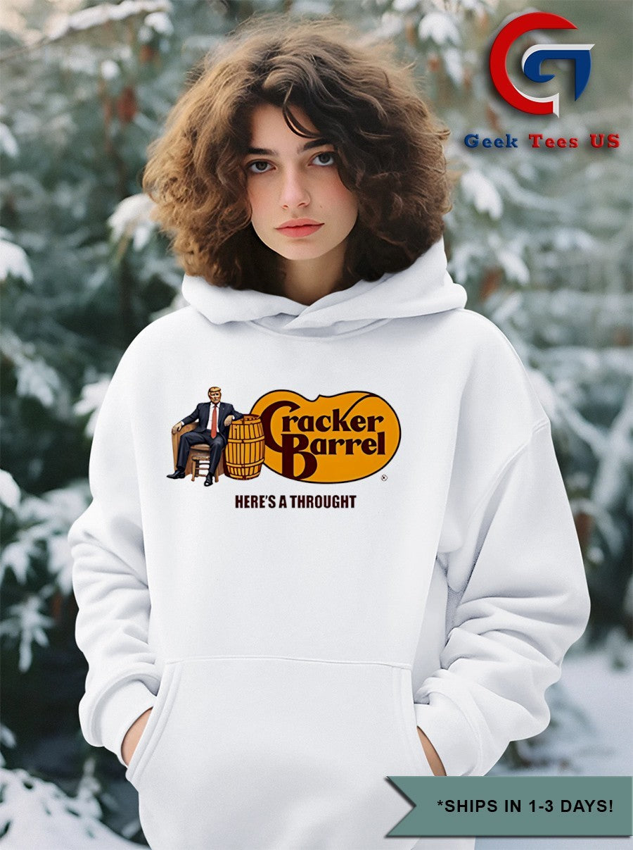 Trump here’s a thought Cracker Barrel shirt Unisex , , , Long Sleeve Tee