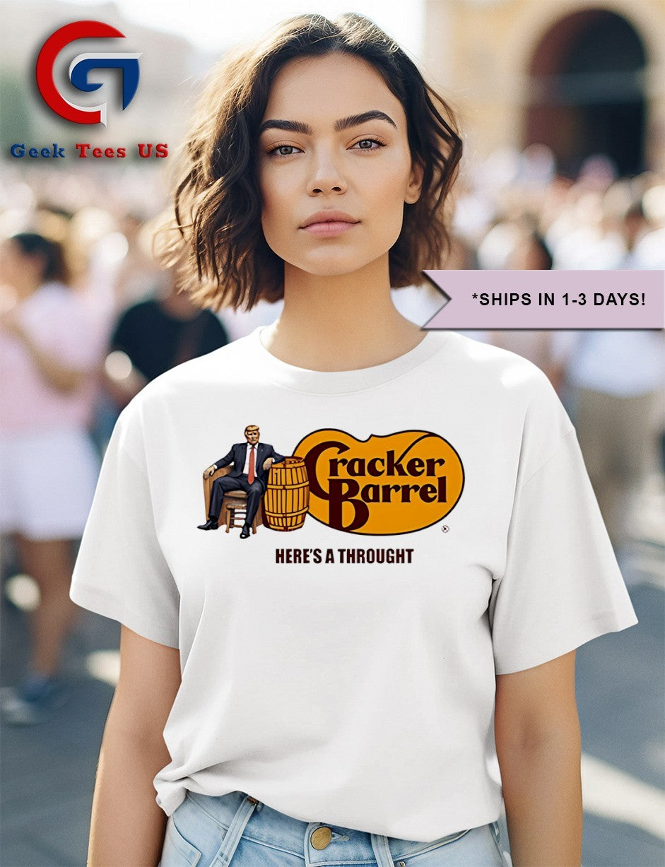 Trump here’s a thought Cracker Barrel shirt Unisex , , , Long Sleeve Tee