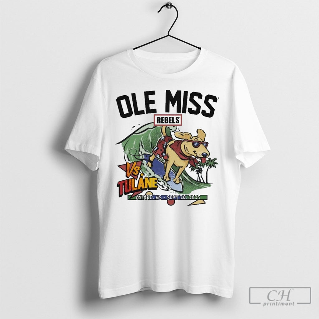 Tulane Green Wave Vs Ole Miss Game Day 2025 T Shirts