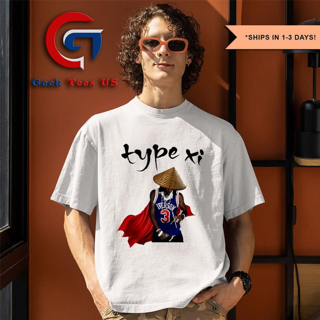 Type Xi Allen Iverson Philadelphia 76ers shirt Unisex , , , Long Sleeve Tee