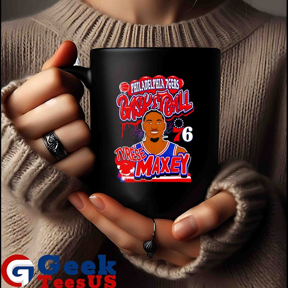 Tyrese Maxey Philadelphia 76ers basketball 2025 NBA shirt Unisex , , , Long Sleeve Tee