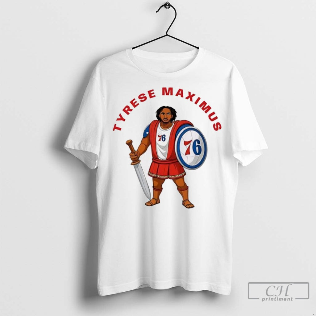 Tyrese Maximus Tyrese Maxey Philadelphia 76ers Cartoon T Shirt Jpg