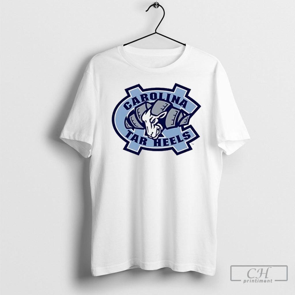 Unc Tar Heels Ram Logo Carolina Blue Rameses Mascot Shirts
