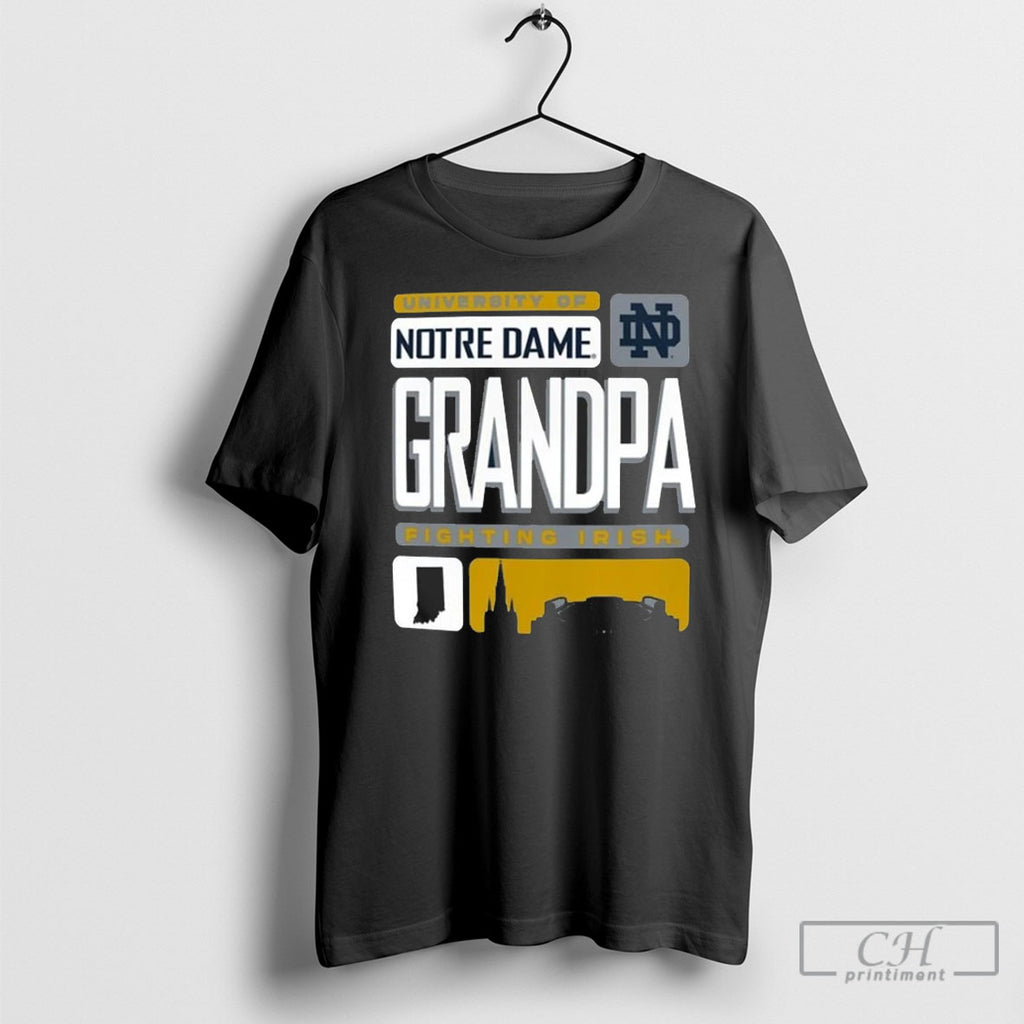 University Of Notre Dame Fighting Irish Grandpa T Shirts