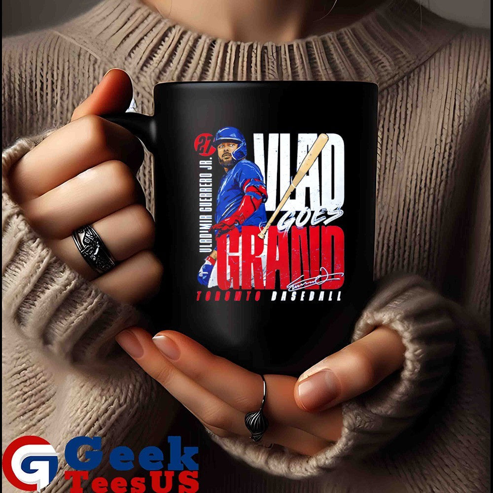 Vlad goes Grand Vladimir Guerrero Jr. Toronto Blue Jays MLB Bat Flip signature shirt Unisex , , , Long Sleeve Tee
