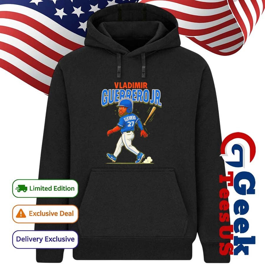 Vladimir Guerrero Jr. Toronto Blue Jays baseball caricature 2025 shirt Unisex , , , Long Sleeve Tee