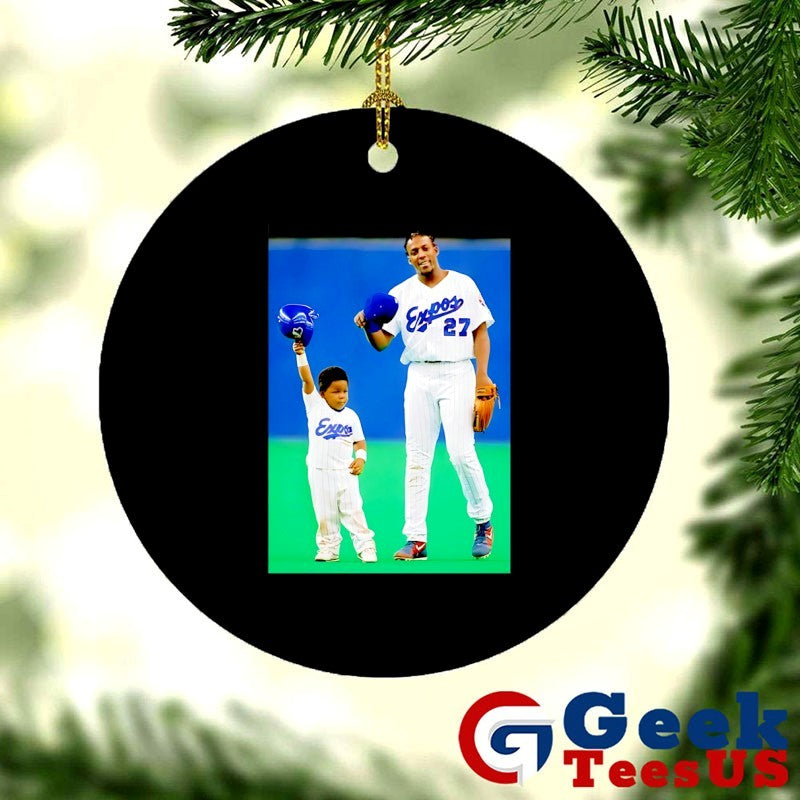 Vladimir Guerrero Sr with his son Vladimir Guerrero Jr Toronto Blue Jays baseball shirt Unisex , , , Long Sleeve Tee