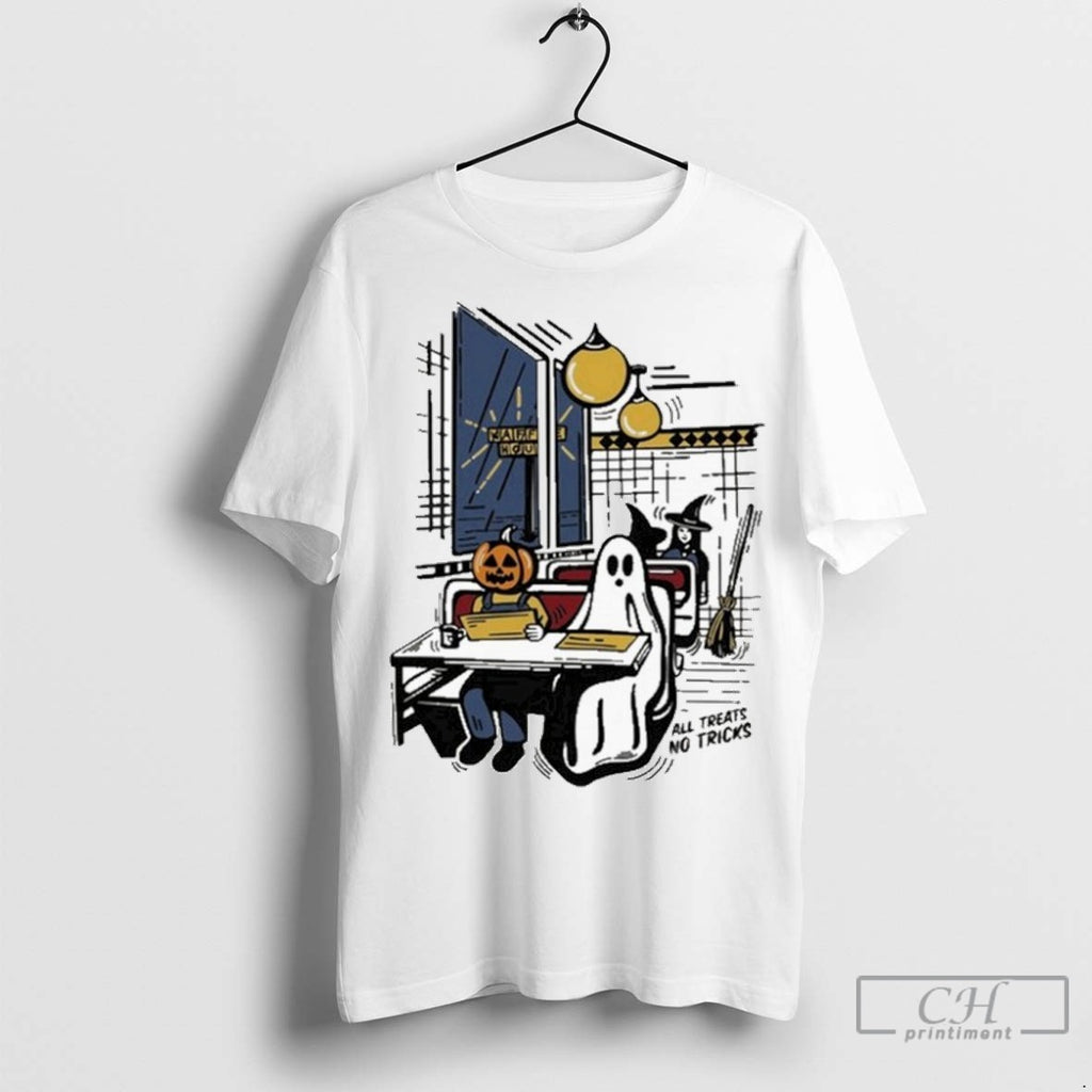 Waffle House All Tricks No Treats Youth Halloween T Shirt Jpg