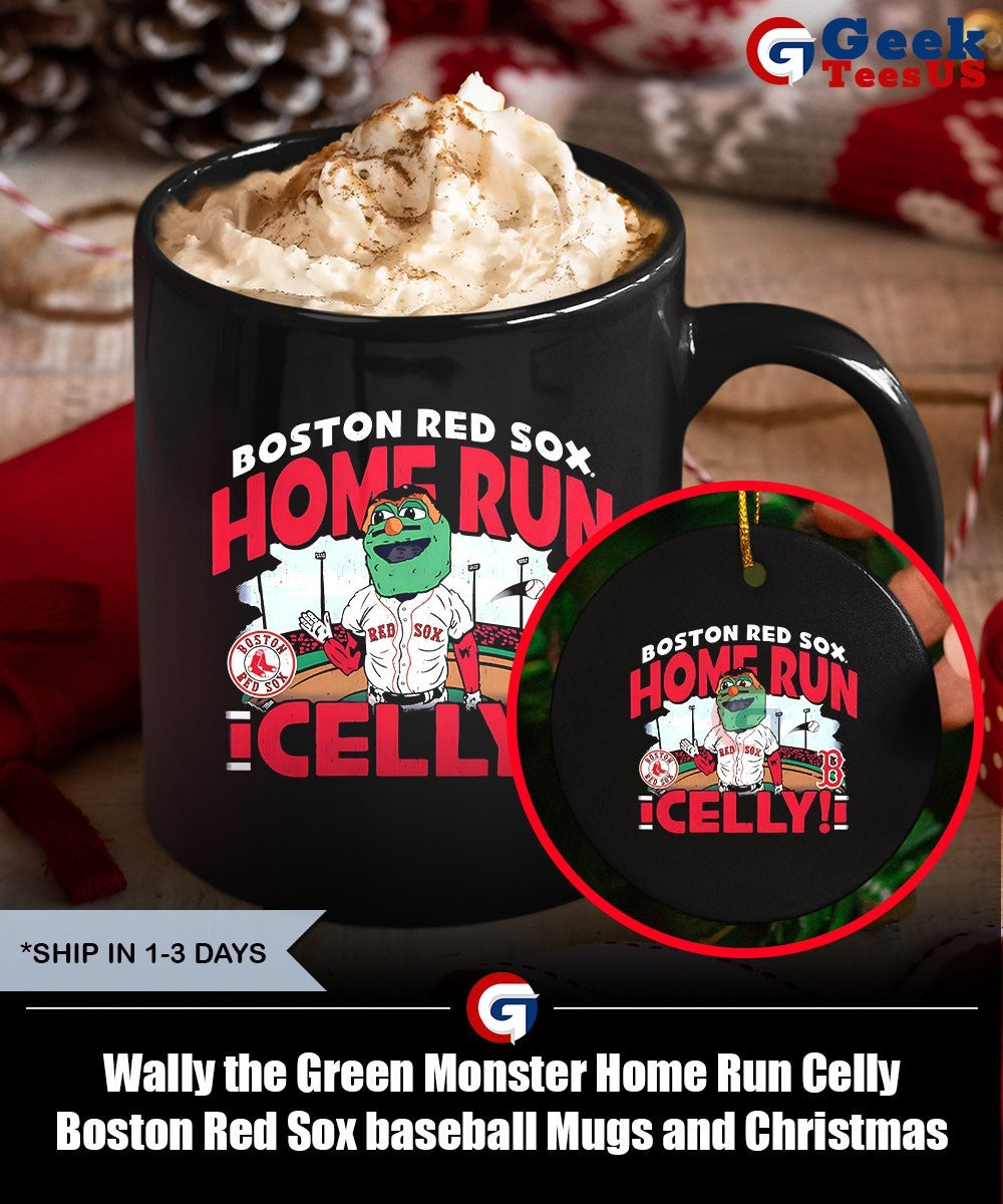 Wally the Green Monster Home Run Celly Boston Red Sox baseball shirt Unisex , , , Long Sleeve Tee