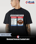 Weekend Forecast Football shirt Unisex , , , Long Sleeve Tee