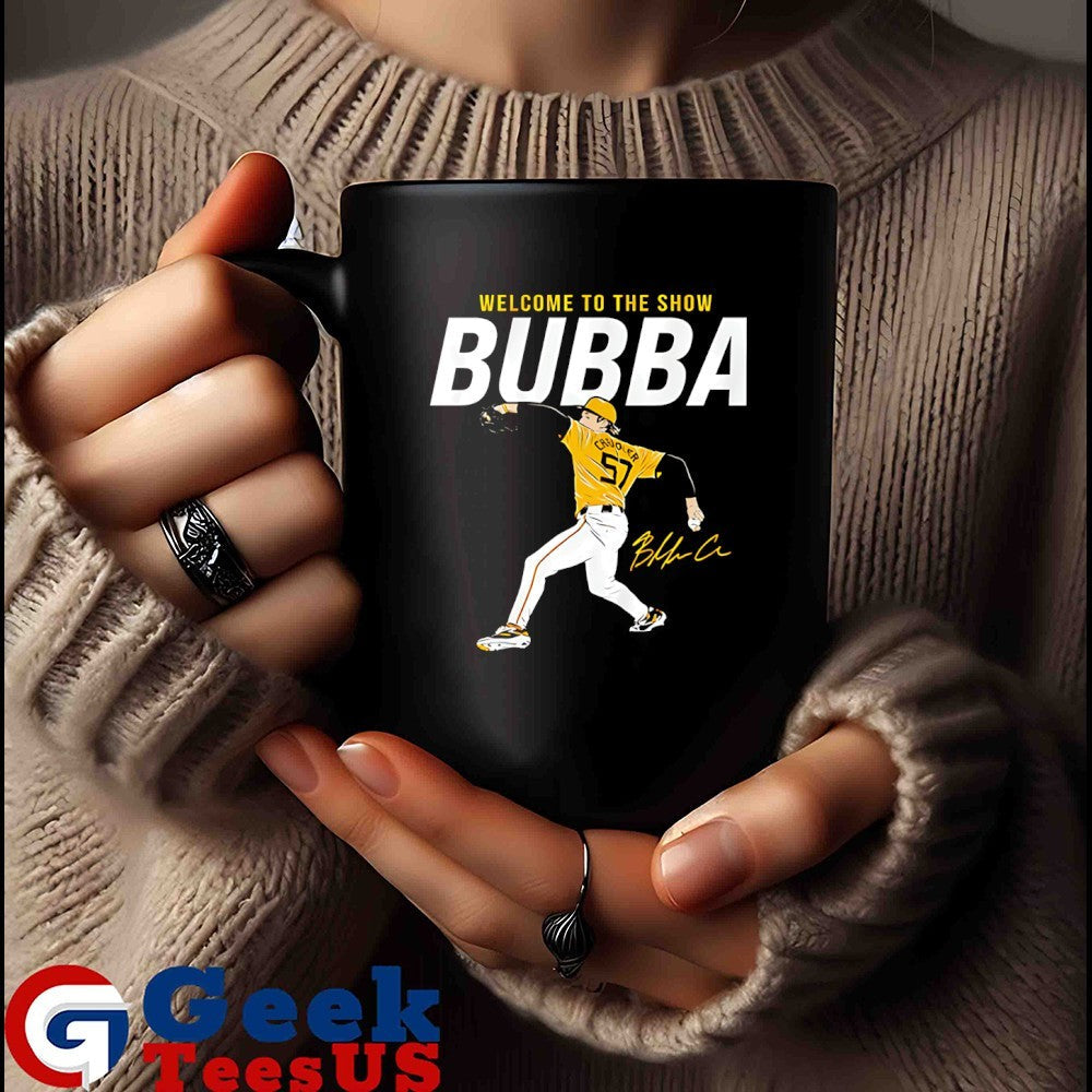 Welcome to the show Bubba Chandler Pittsburgh Pirates baseball signature Unisex , , , Long Sleeve Tee
