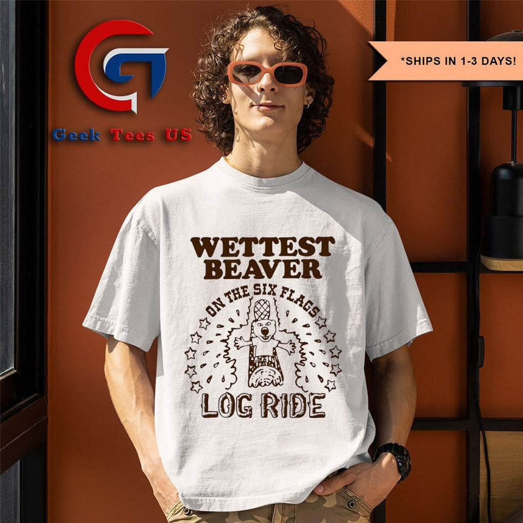 Wettest Beaver On The Amusement Park Log Ride Unisex , , , Long Sleeve Tee